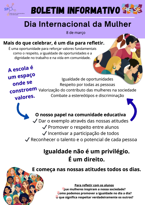 Boletim informativo - Dia Internacional da Mulher_001