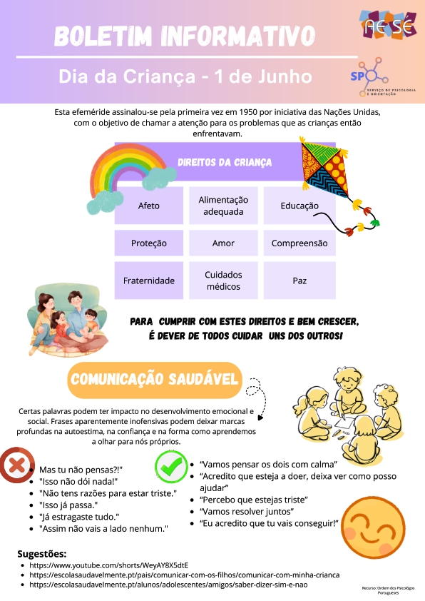 Boletim Informativo-Dia da Criança